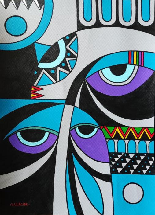 SUEÑO VII - Acrílico sobre papel - 33 x 46 cm