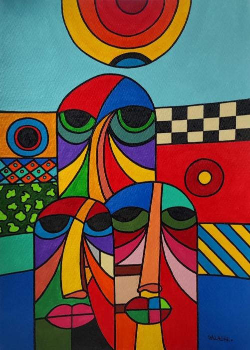 SUEÑO XI - Acrílico sobre papel - 32 x 48 cm