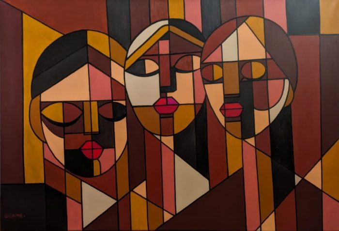 TRES HERMANAS - Acrílico sobre lienzo - 90 x 60 cm