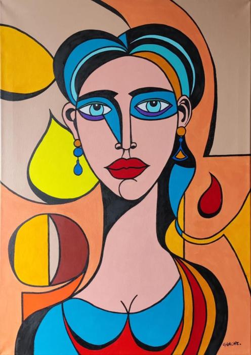 VICKY - Acrílico sobre lienzo - 50 x 70 cm