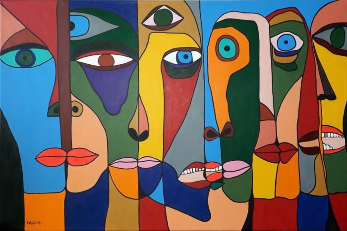 VIGILANTES - Acrílico sobre lienzo - 90 x 60 cm