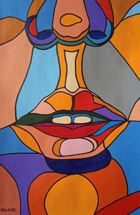 X - Acrílico sobre papel