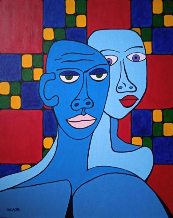 COMPAÑEROS - Acrílico sobre lienzo - 40 x 50 cm