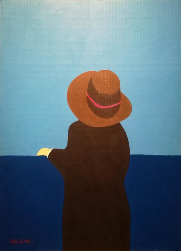 CRUCERO - Acrílico sobre lienzo - 80 x 60 cm (También realizado en Acrílico sobre cartón - 37 x 27 cm)