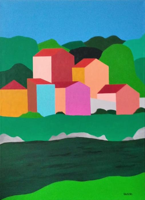 EL RÍO - Acrílico sobre lienzo - 60 x 80 cm