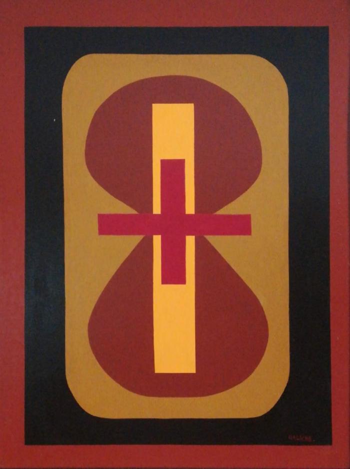 COMPOSICIÓN GEOMÉTRICA- Acrílico sobre lienzo - 60 x 80 cm (Colección privada)