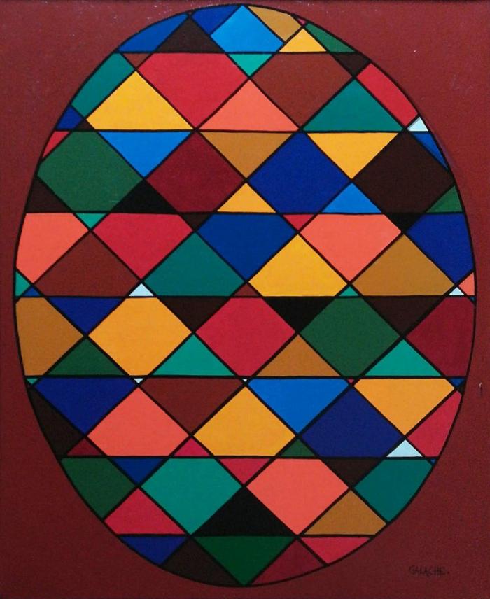 COMPOSICIÓN GEOMÉTRICA- Acrílico sobre lienzo - 60 x 80 cm (Colección privada)