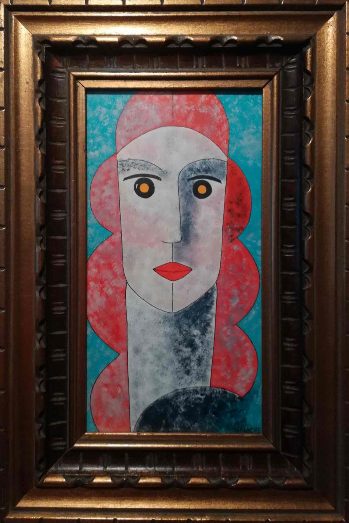 MUJER - Acrílico y tinta sobre papel - 40 x 25 cm