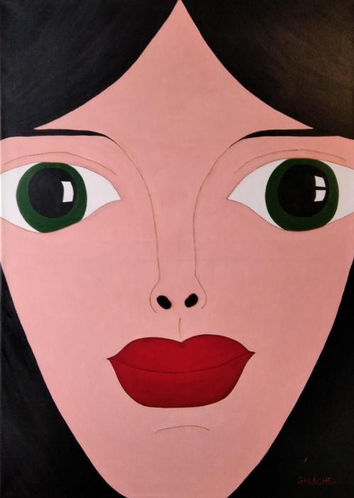 OJOS DE PERDIDA - Acrílico sobre lienzo - 50 x 70 cm
