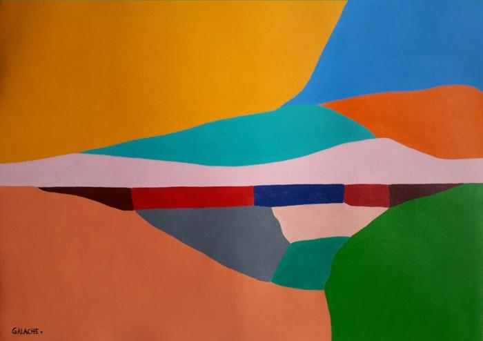 PAISAJE - Acrílico sobre lienzo - 42 x 30 cm