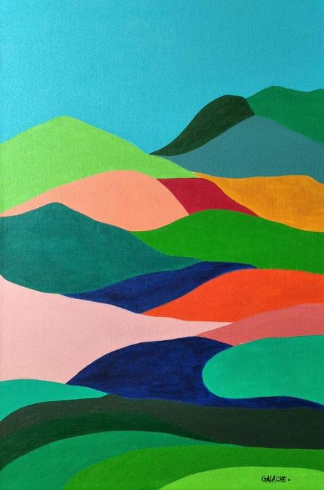PAISAJE - Acrílico sobre lienzo - 40 x 60 cm
