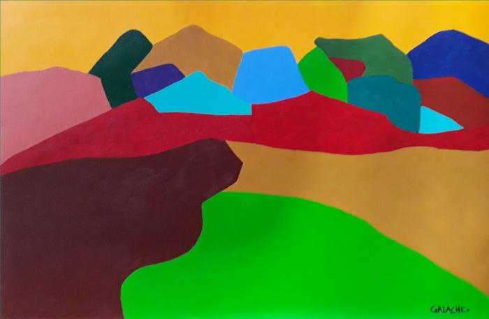 PAISAJE - Acrílico sobre lienzo - 42 x 30 cm