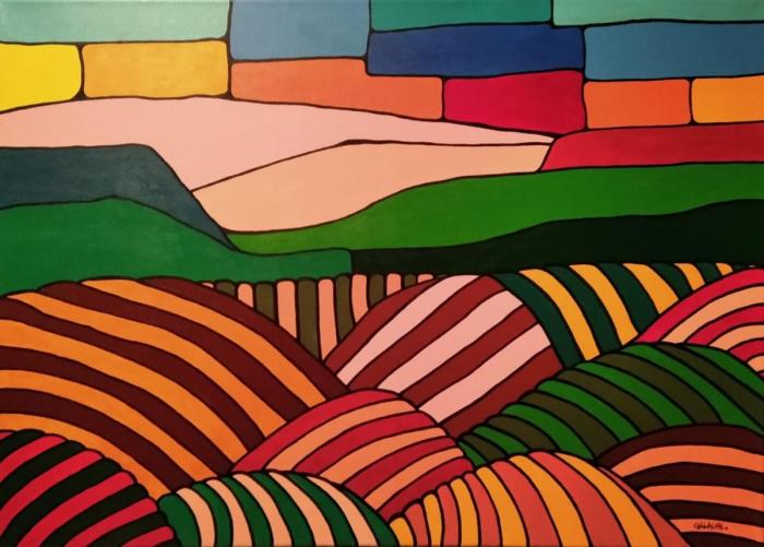 PAISAJE - Acrílico sobre lienzo - 70 x 50 cm