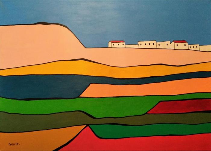 PAISAJE - Acrílico sobre lienzo - 70 x 50 cm