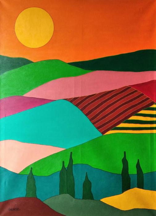 PAISAJE - Acrílico sobre lienzo - 60 x 80 cm