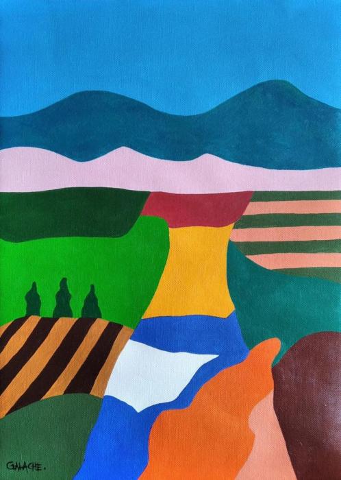 PAISAJE - Acrílico sobre lienzo - 30 x 42 cm