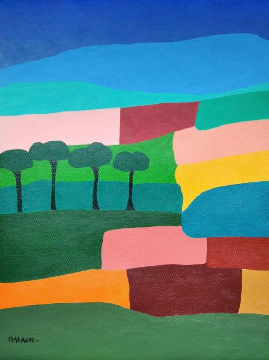 PAISAJE - Acrílico sobre lienzo - 30 x 42 cm