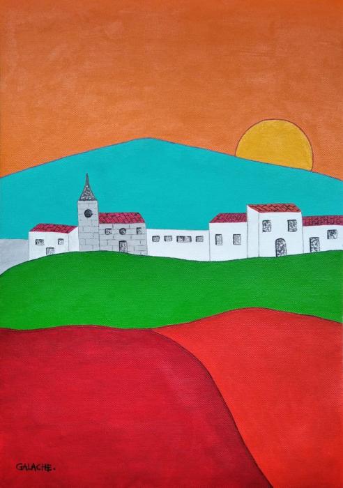 PAISAJE - Acrílico sobre lienzo - 30 x 42 cm