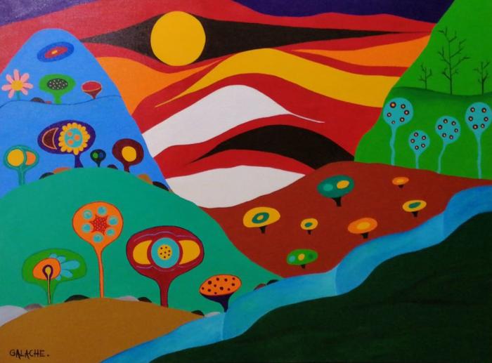 PIRULETAS - Acrílico sobre lienzo - 80 x 60 cm (Colección privada)