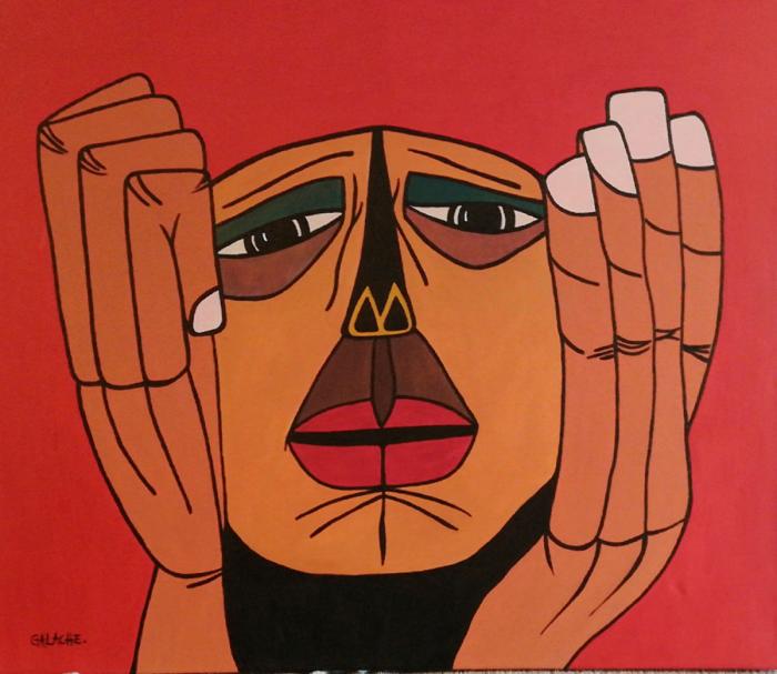QUIÉN SOY? - Acrílico sobre lienzo - 70 x 60 cm