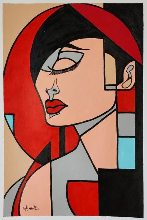 LEELA - Acrílico sobre papel - 30 x 42 cm